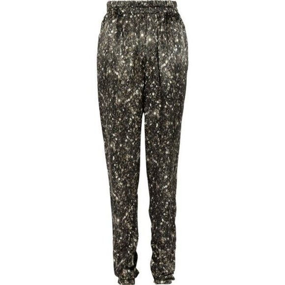 LANVINLanvin Sequin-print silk tapered pants